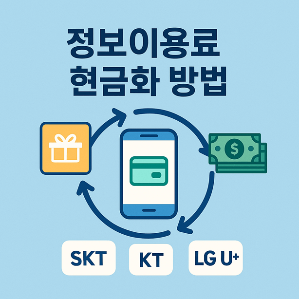 정보이용료 현금화 방법