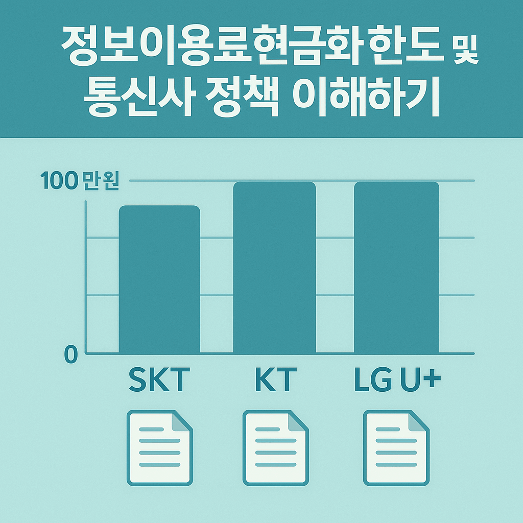 정보이용료현금화 한도 및 통신사 정책 이해하기